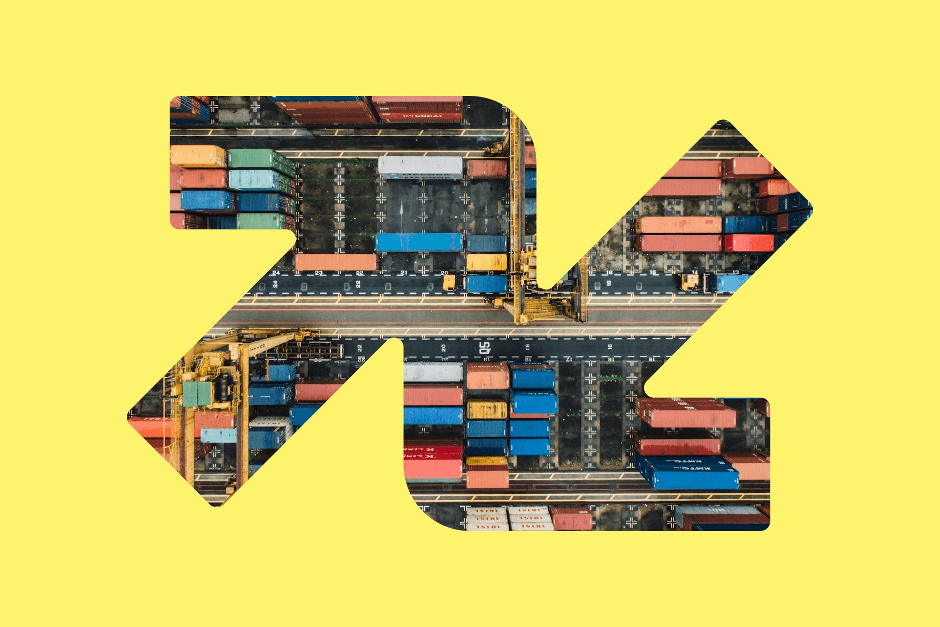 Direction Prime logistics operations - shipping containers at port